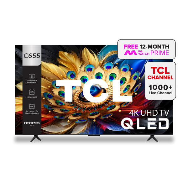 TCL IT SHOW MAR 13- 16 C655 4K QLED TV 43"-98" Eye Care AI Smart TV Google TV