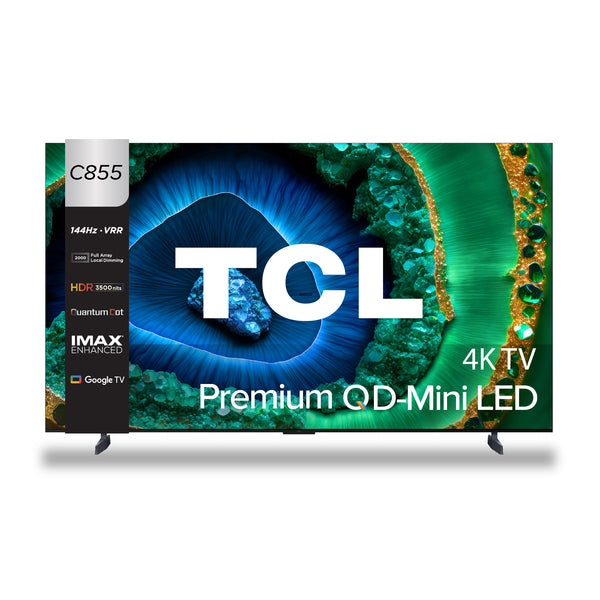 2024 TCL C855  Premium QD Mini Led  4K TV 65 75 85 98 |AI Smart Google TV| Eye care  |144Hz