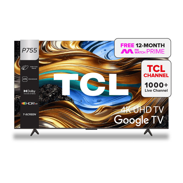 TCL P755 4K UHD TV 43"-65" Game Master AI Smart TV Google TV