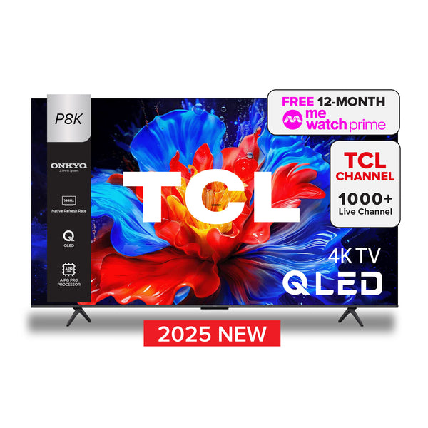 2025 NEW | TCL P8K QLED TV | 55 inch  65 inch | 144Hz Native Refresh Rate | AI Smart Google TV