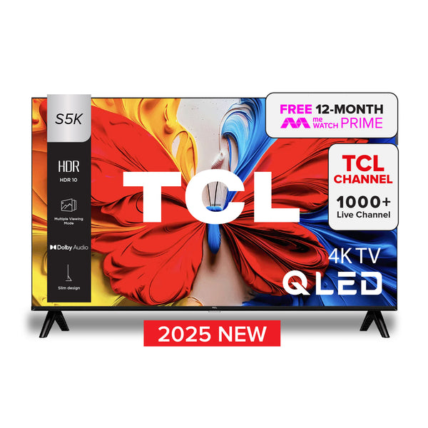 2025 NEW | TCL S5K QLED TV | 32 40 inch | Dolby Audio | HDR 10 | AI Smart 2K Google TV