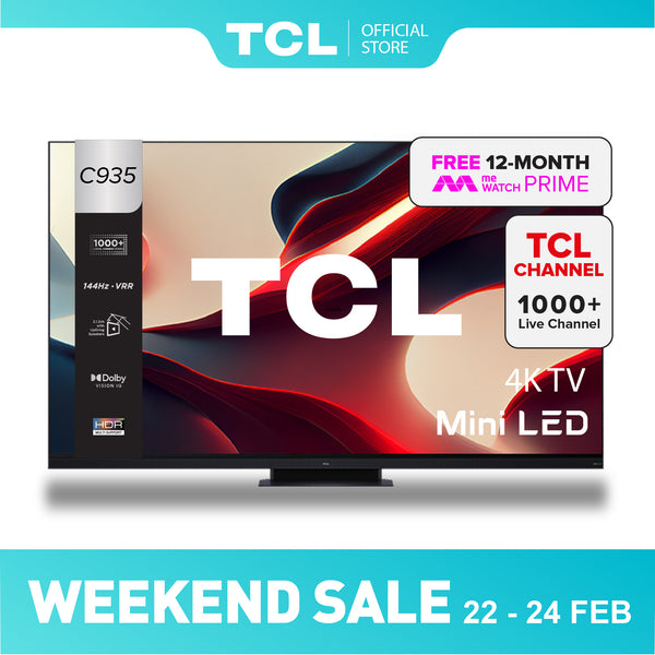 TCL C935 4K Mini LED QLED TV | 65 75 Inch AI Smart TV