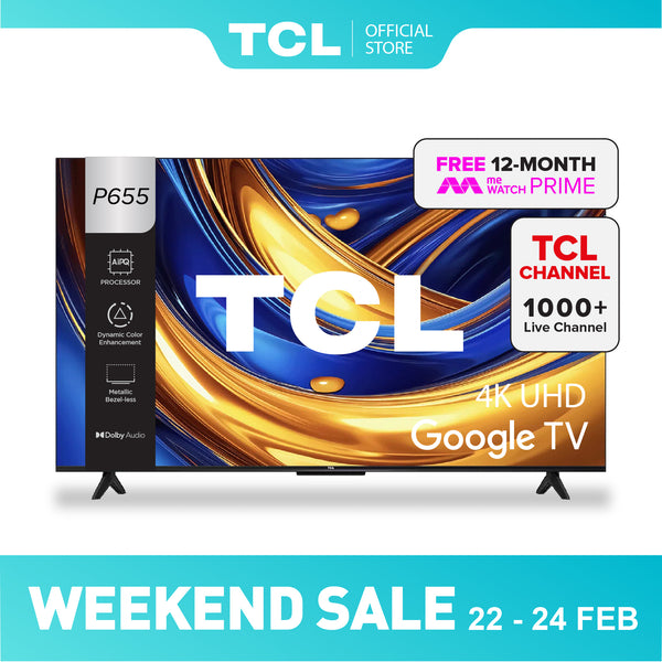 TCL P655 55 Inch 4K TV | Dynamic Color Enhancement AI Smart TV Google TV