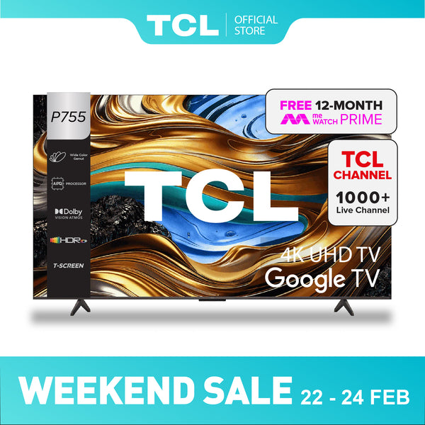 2025 TCL P755 4K UHD TV | Game Master AI Smart TV Google TV | 43 50 55 65 Inch