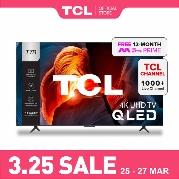 TCL T7B 4K QLED TV 55"-75" Eye Care AI Smart TV Google TV