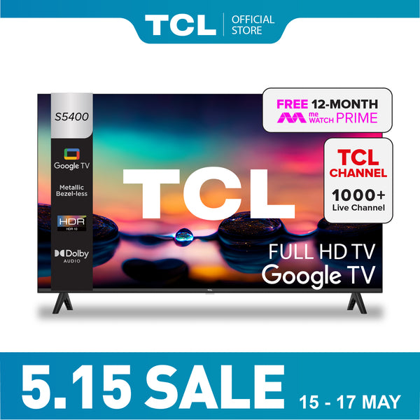 TCL S5400 FHD Google TV 32"-43" AI Smart TV