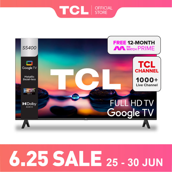 TCL S5400 FHD Google TV 32" - 40" AI Smart TV