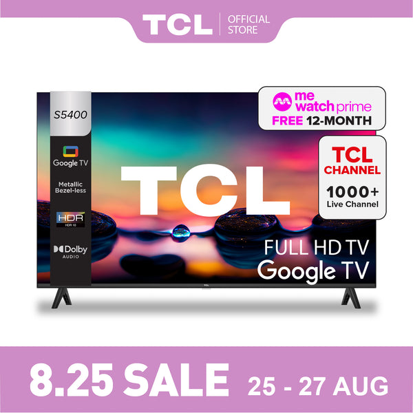 TCL S5400 FHD Google TV 32" - 40" AI Smart TV
