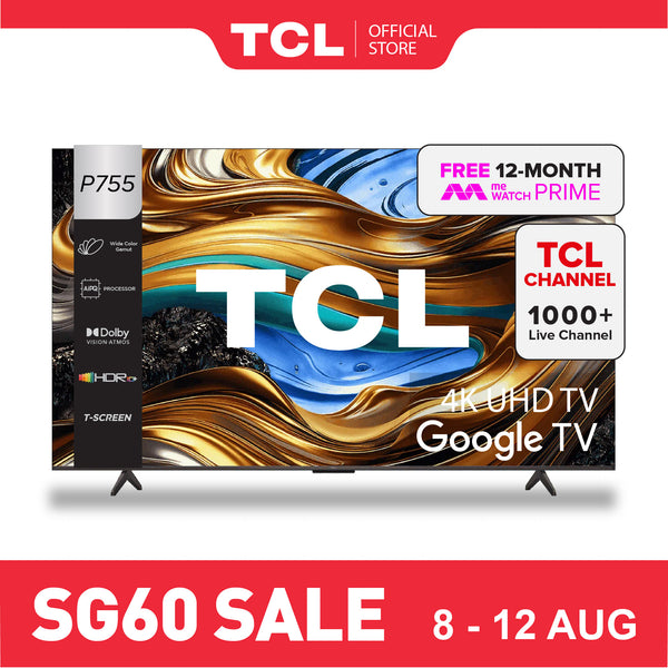 TCL P755 4K UHD TV 43"- 50" Game Master AI Smart TV Google TV
