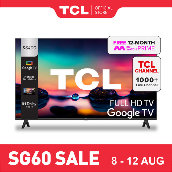TCL S5400 FHD Google TV 32" - 40" AI Smart TV