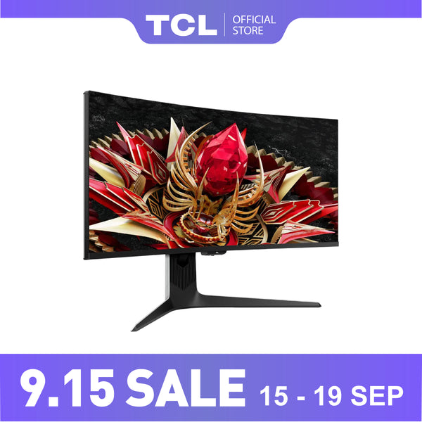 TCL 34" 170Hz Mini-LED  4K Curved Gaming Monitor 34R83Q | QLED PC Monitor HDR 1600