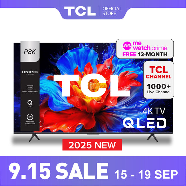 2025 NEW | TCL P8K QLED TV | 55 inch  65 inch 75 inch | 144Hz Native Refresh Rate | AI Smart Google TV