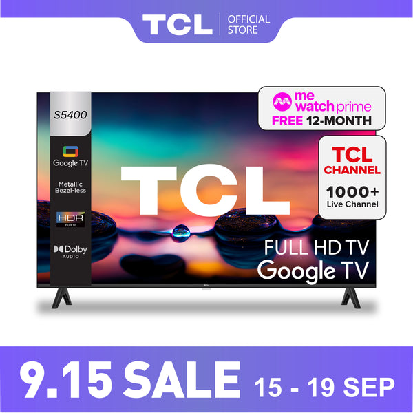 TCL S5400 FHD Google TV 32" - 40" AI Smart TV