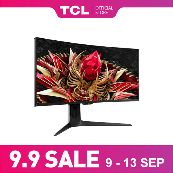 TCL 34" 170Hz Mini-LED  4K Curved Gaming Monitor 34R83Q | QLED PC Monitor HDR 1600