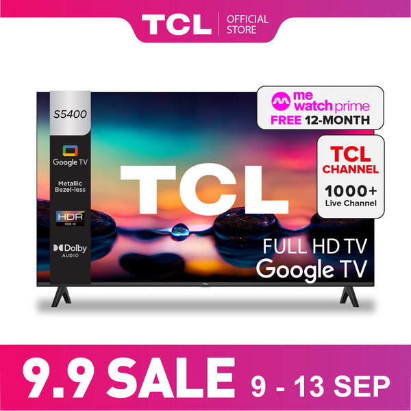 TCL S5400 FHD Google TV 32" - 40" AI Smart TV