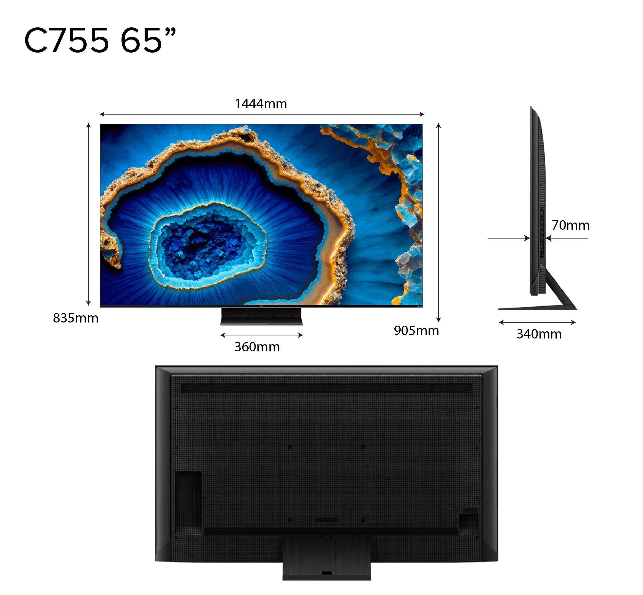 TCL C755 QD-Mini LED 4K TV 55