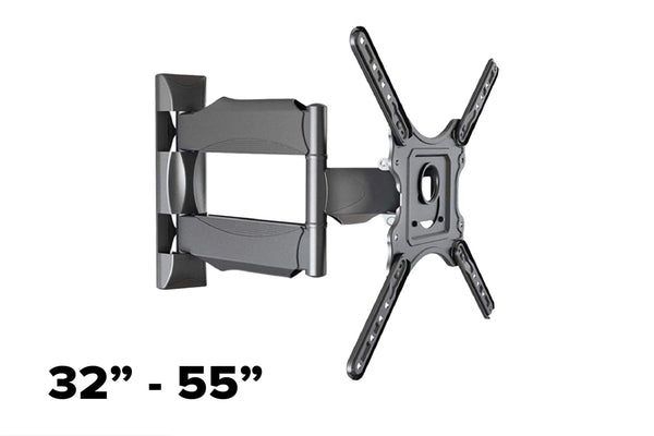 32" to 55" (Single Arm) Swivel Bracket Wall Mount & Installation Option